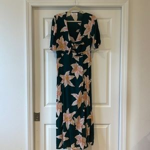 Ava Sky Lily Wrap Maxi Dress